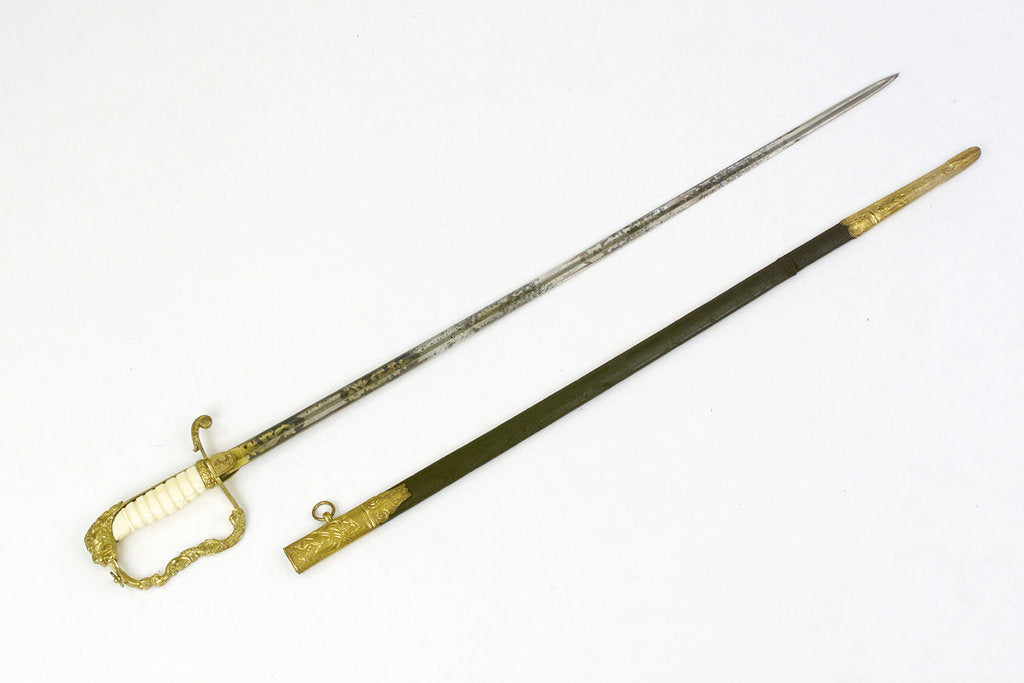 Detail of Stirrup hilted dress sword by unknown