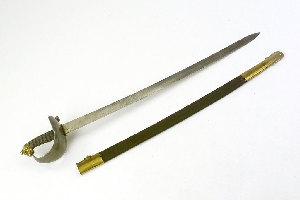 Detail of Steel hilted cutlass by Silver & Co.