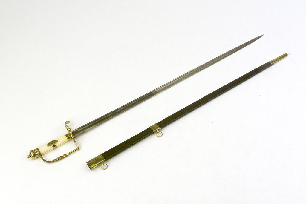 Detail of 5-ball hilted sword by unknown
