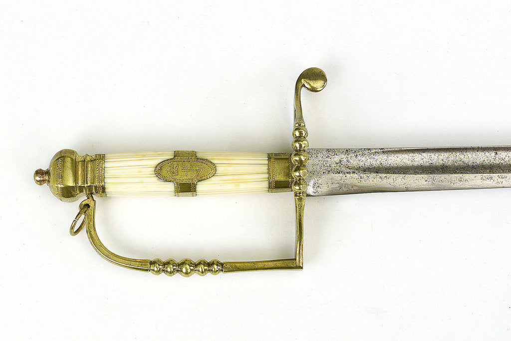 Detail of Five-ball hilted sword, which belonged to Commander Alexander Keeler (died 1831) by unknown