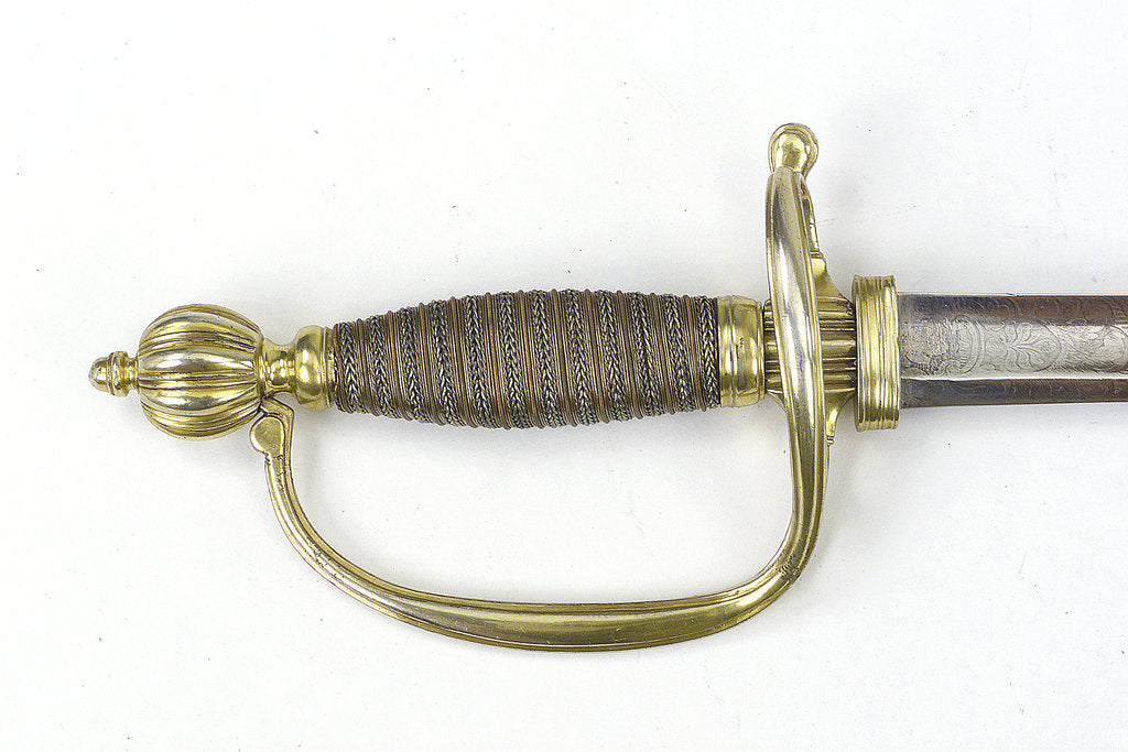 Detail of Oval side ring hilted sword by John Fayle