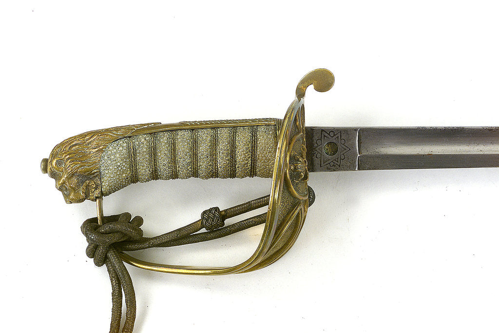 Detail of Solid half-basket hilted sword by Bilney & Ashdowne
