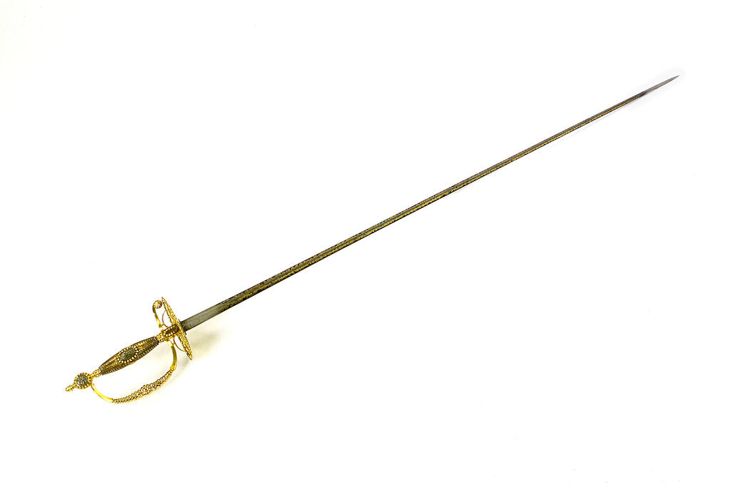 Detail of Small-sword which belonged to Admiral of the Fleet Sir George Cockburn by Richard Clarke & Son