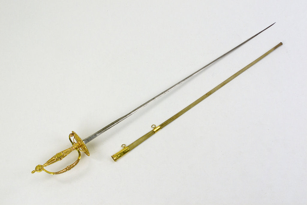 Detail of Small-sword which belonged to Admiral of the Fleet Sir George Cockburn by Richard Clarke & Son