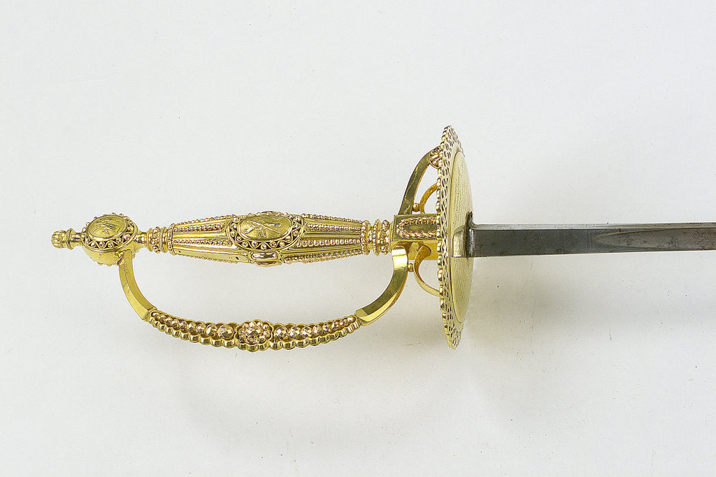 Detail of Small-sword which belonged to Admiral of the Fleet Sir George Cockburn by Richard Clarke & Son