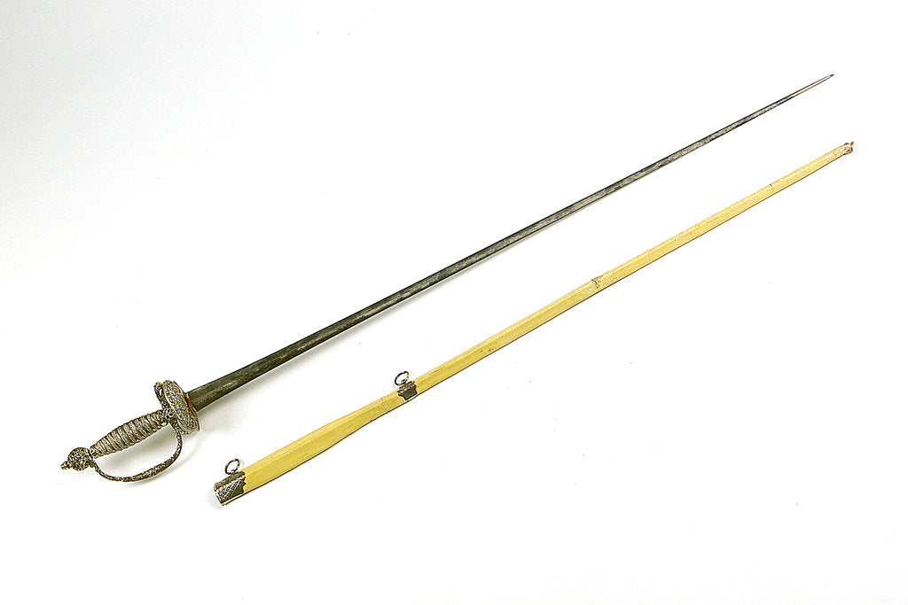 Detail of Small-sword, attributed to Rear-Admiral Richard Kempenfelt (1718-82) by unknown