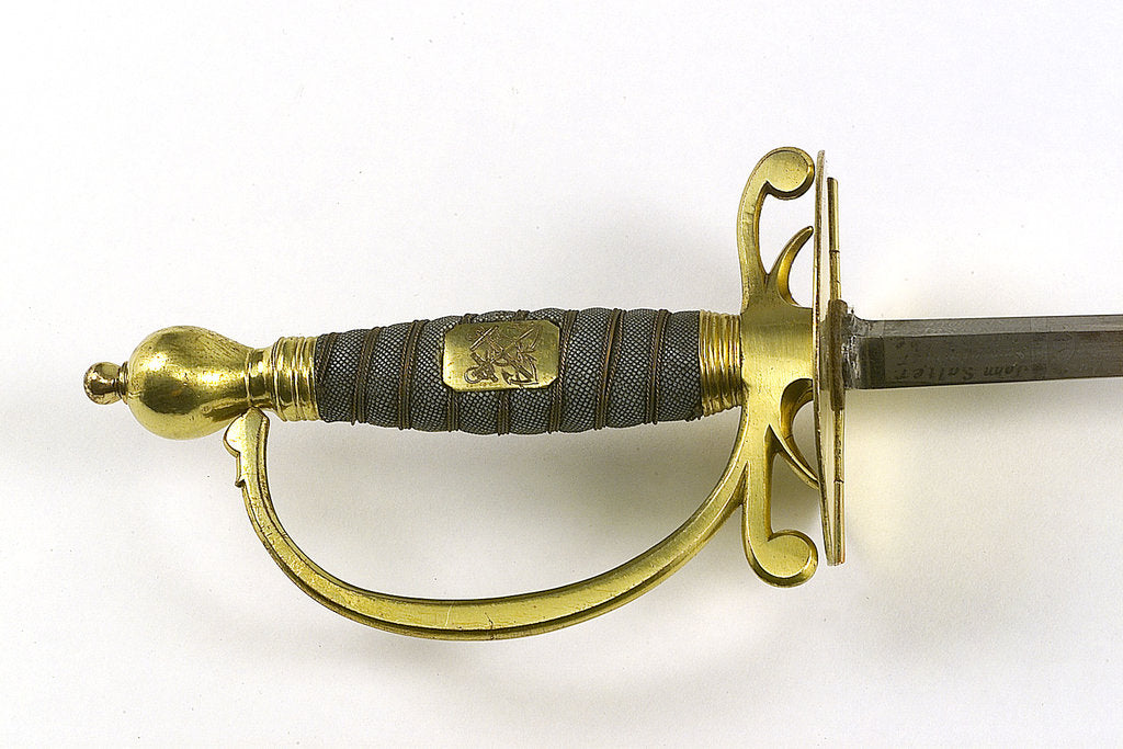 Detail of Small-sword of Civil Branch, Royal Navy (Purser) by John Salter