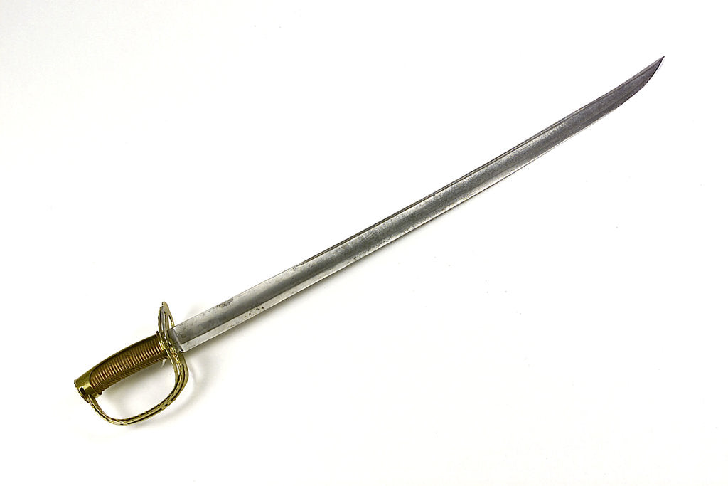 Detail of French moving bar hilted sword by Manufacture Royale