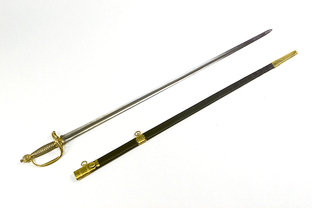 Detail of Oval side ring hilted sword by unknown