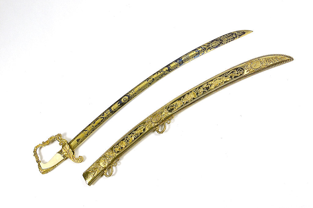 Detail of Presentation sword, which belonged to Captain E.H. Columbine (died 1811) by R. Teed
