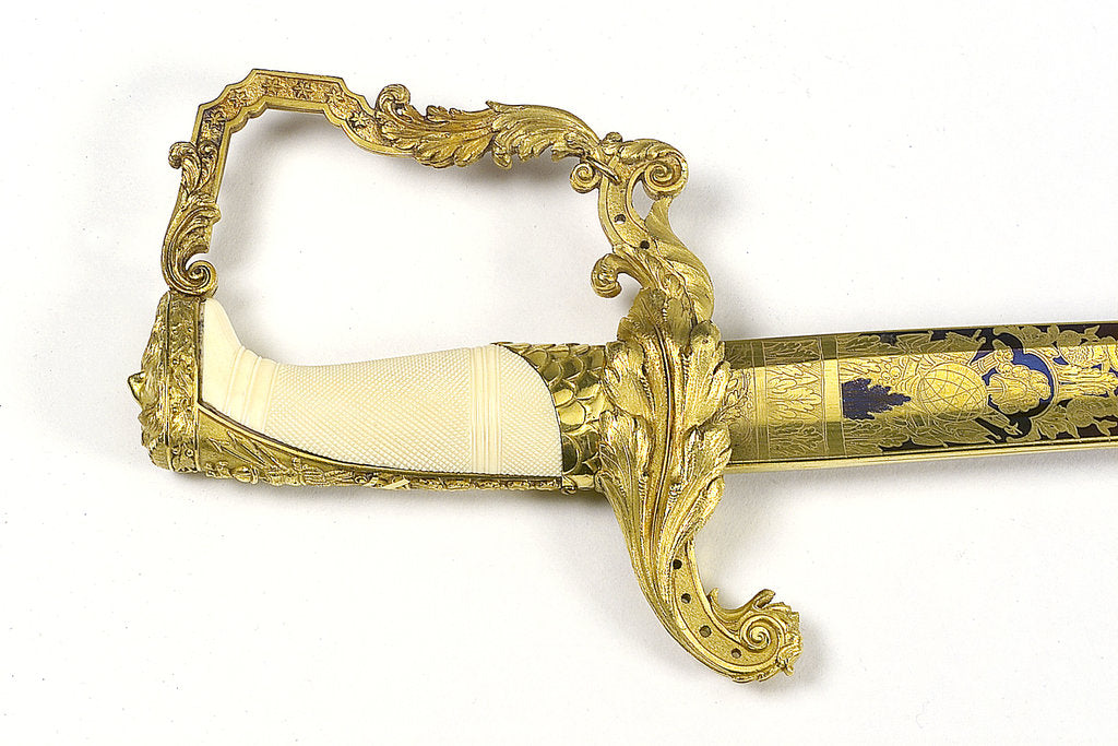 Detail of Presentation sword, which belonged to Captain E.H. Columbine (died 1811) by R. Teed