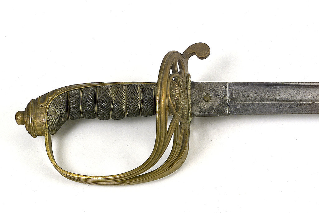 Detail of Royal Marines sword by Weyersburg