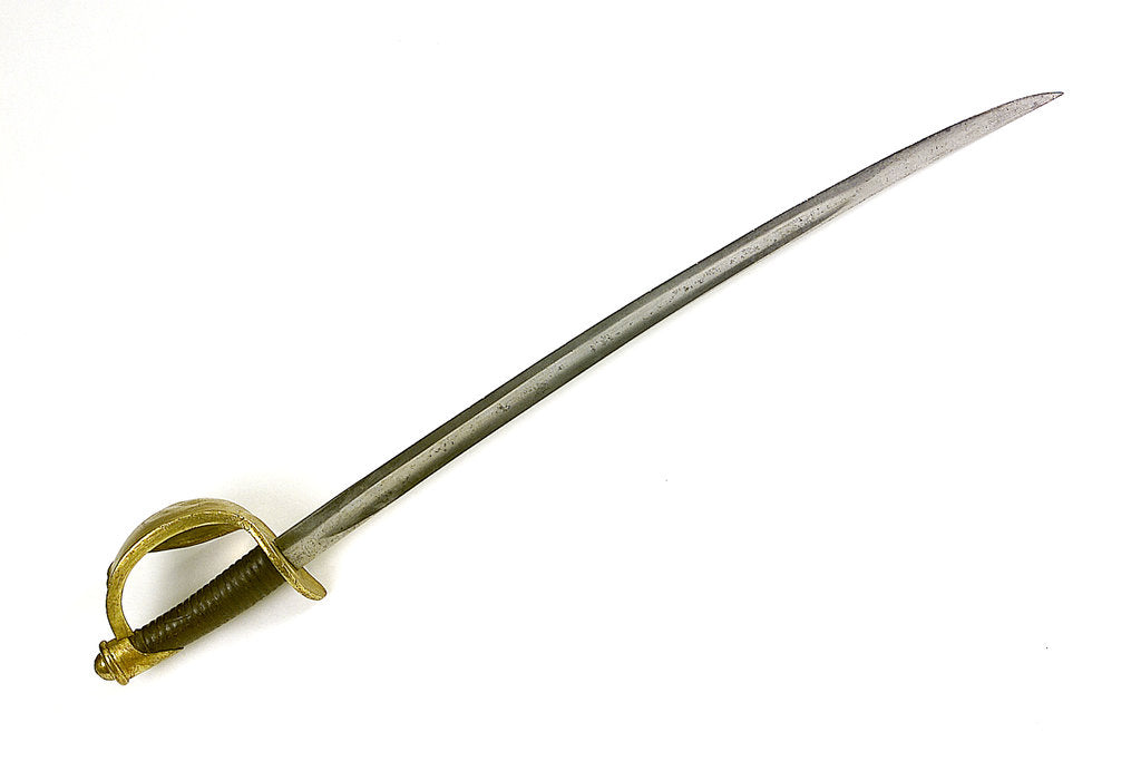 Detail of Hilt of cutlass by Ames Manufacturing Company