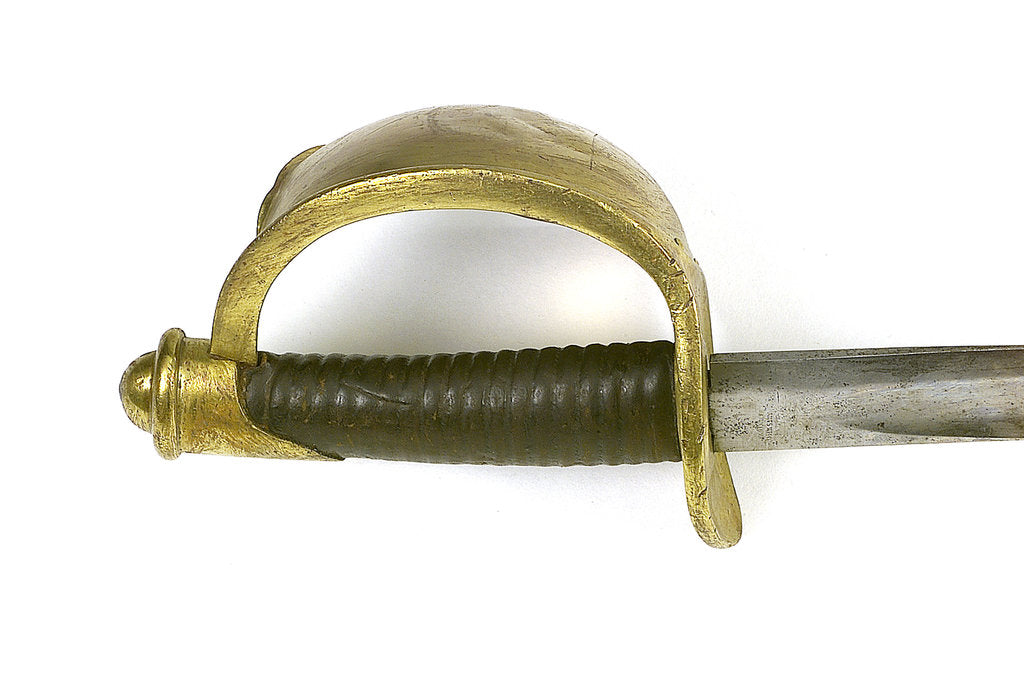 Detail of Hilt of cutlass by Ames Manufacturing Company
