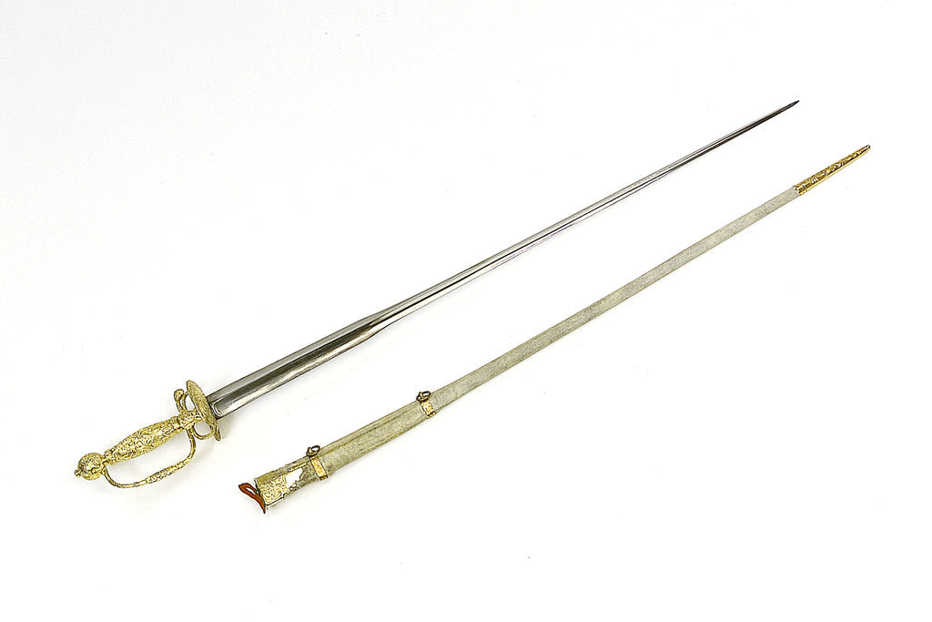 Detail of Sword, which belonged to Admiral of the Fleet Lord Richard Howe by unknown