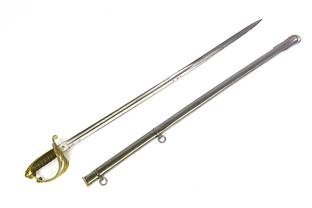 Detail of Royal Marines sword by Almond & Company