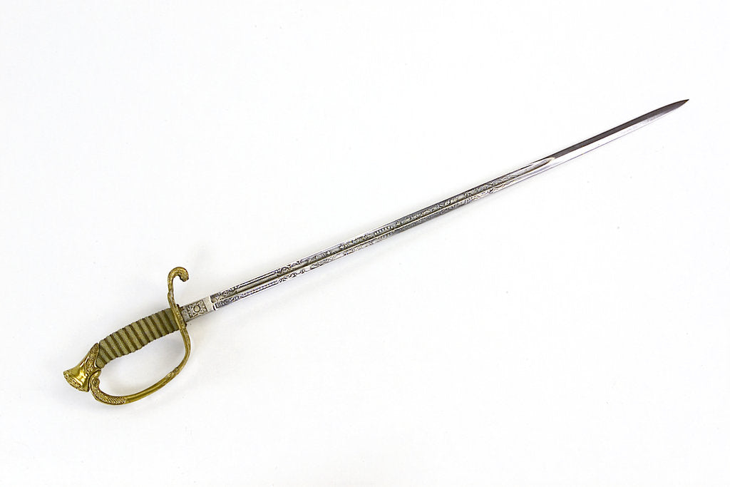 Detail of Stirrup hilted sword by unknown