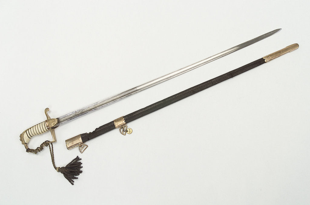 Detail of Stirrup hilted sword by J.F. Runkel