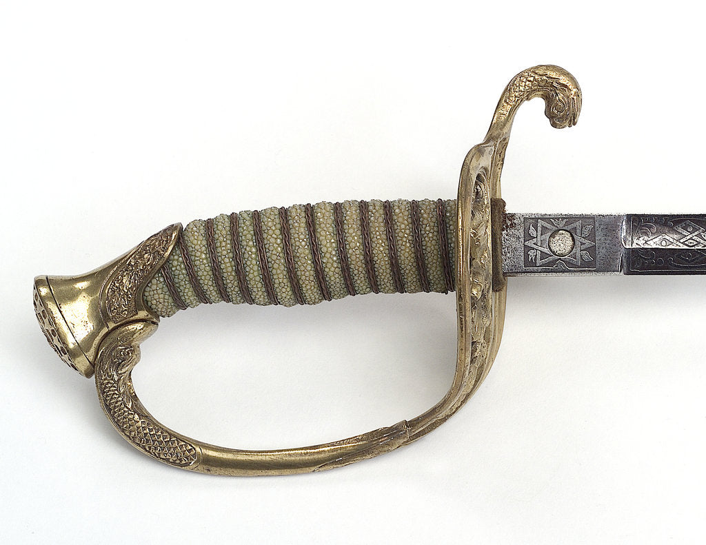 Detail of United States Naval sword by unknown