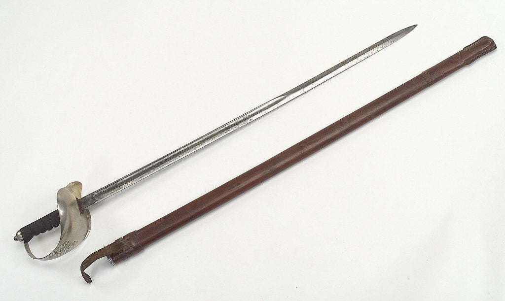 Detail of Steel hilted sword by H. H. Taylor