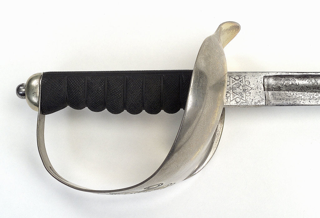 Detail of Steel hilted sword by H. H. Taylor