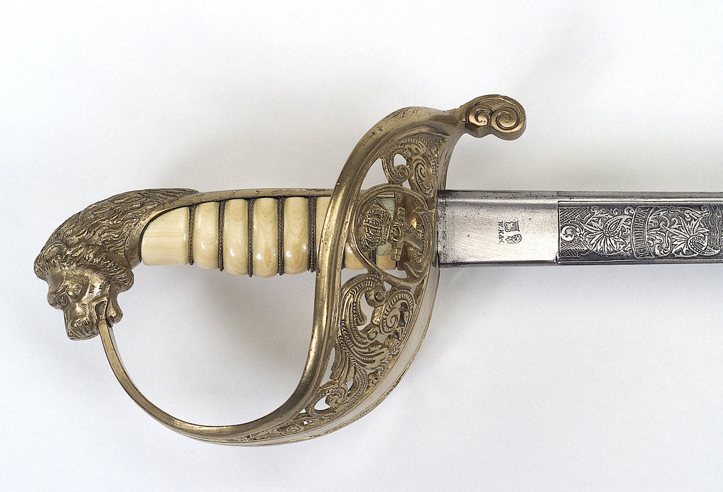 Detail of Hilt of Dutch naval officer's sword by Weyersburg