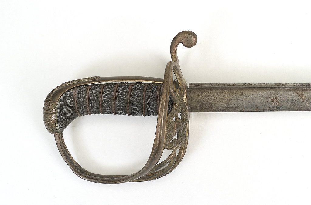 Detail of Open half-basket hilted sword by unknown