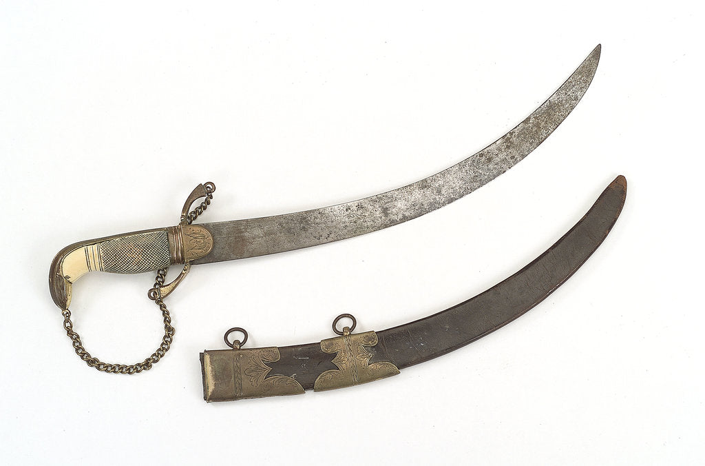 Detail of Curved bladed dirk by W. George