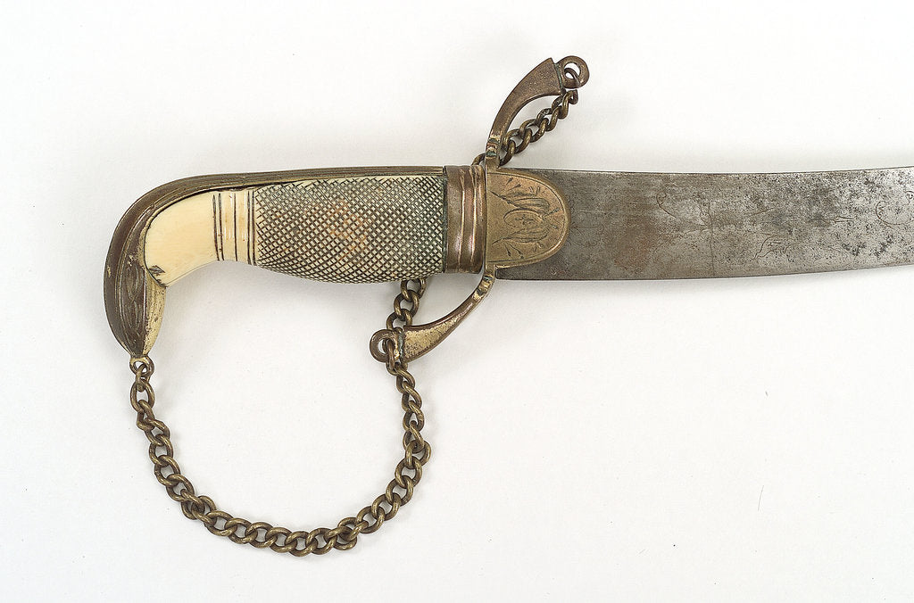 Detail of Curved bladed dirk by W. George