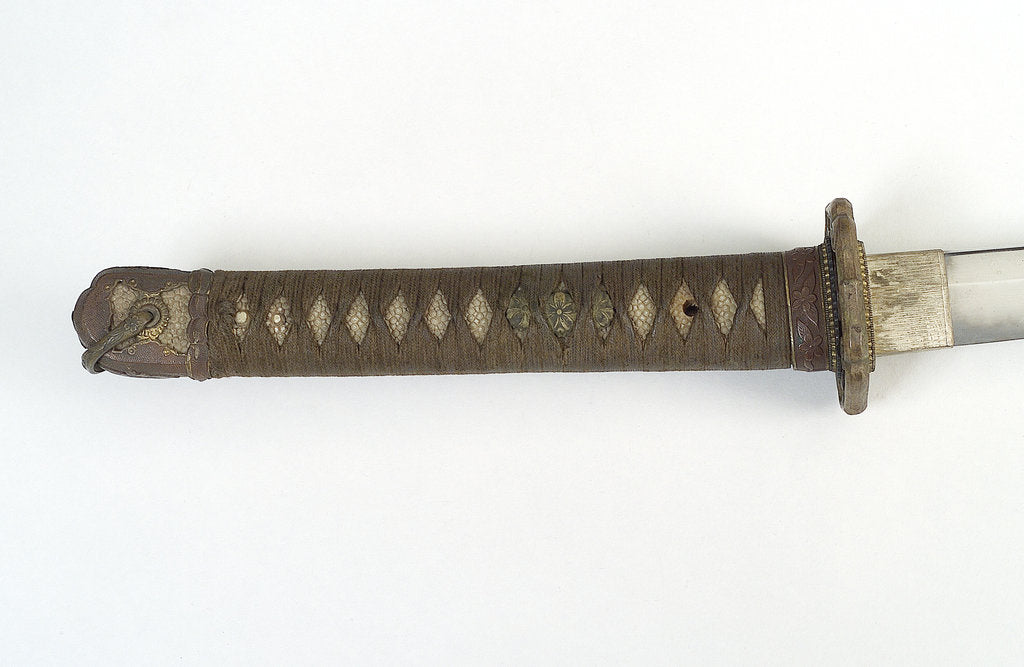 Detail of Hilt of tachi (sword) by Noshu Kanetoshi