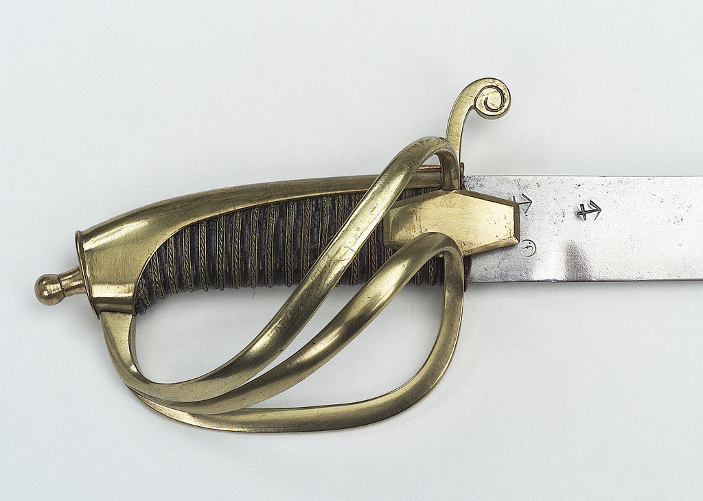 Detail of Russian S-bar hilted sword by unknown