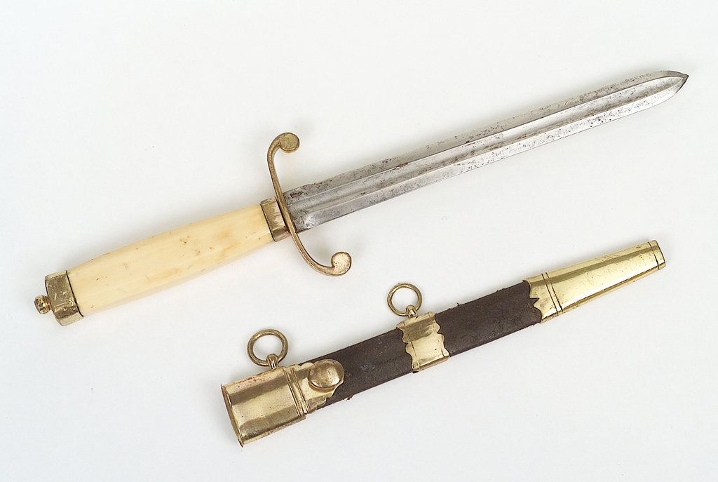 Detail of Straight-bladed dirk by Gibbins