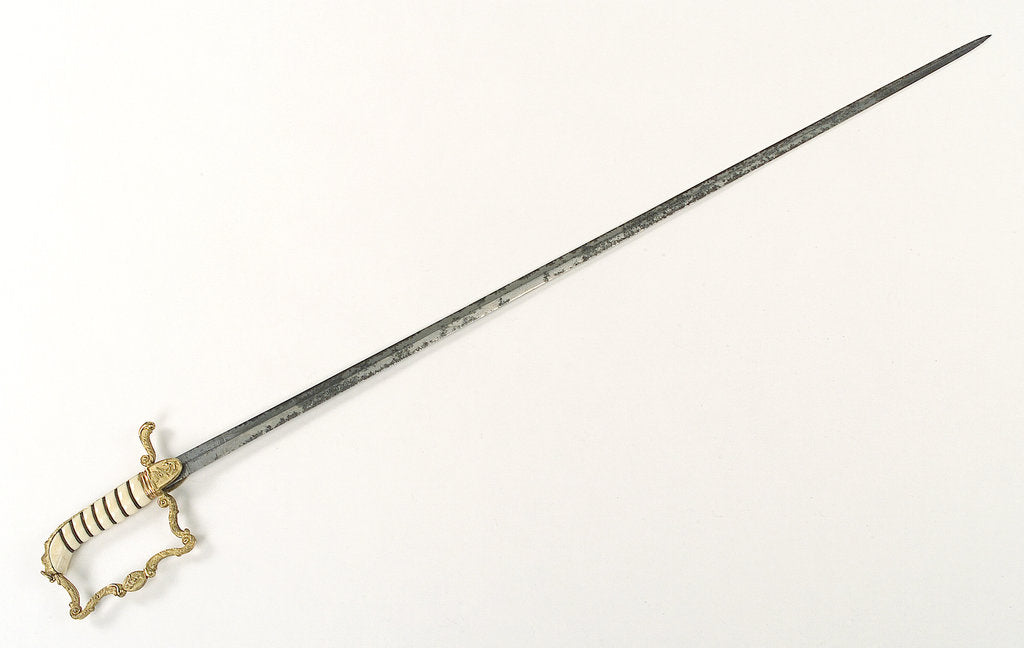 Detail of Stirrup hilted dress sword by Widdowson & Veale