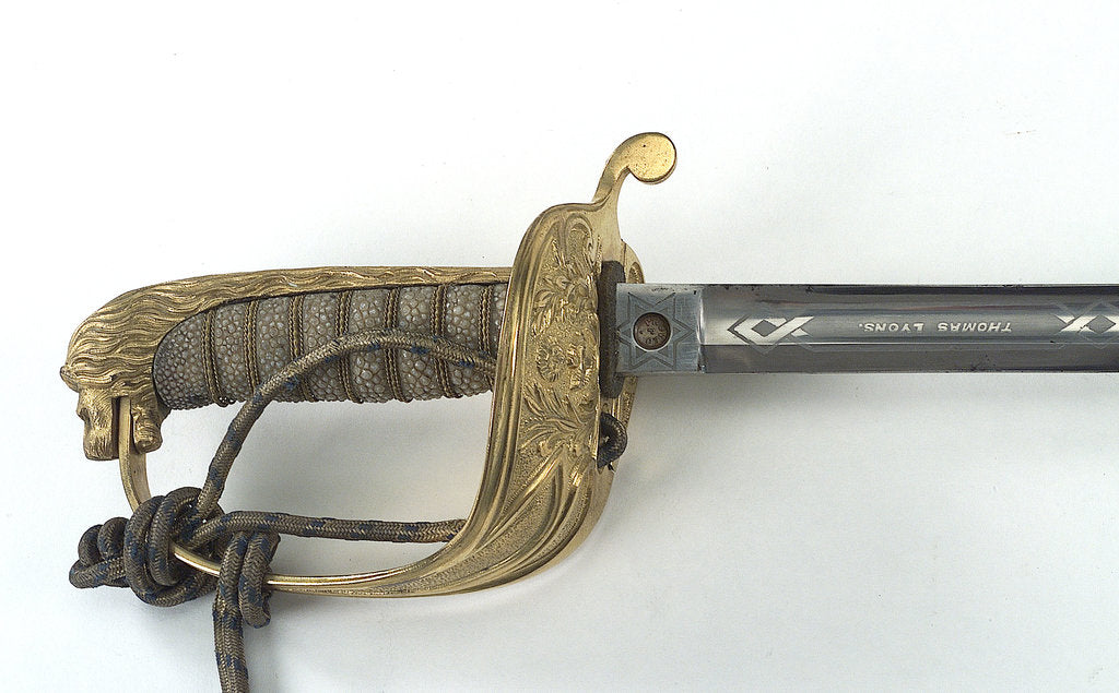 Detail of Peruvian sword by J. Starkey