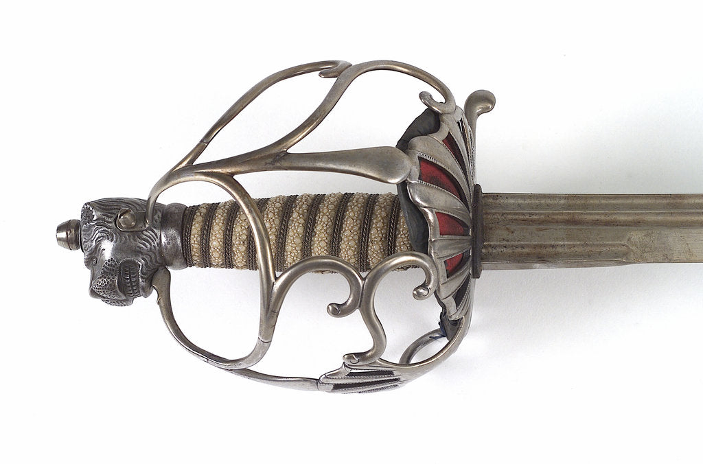 Detail of British Army Horseguards sword by unknown