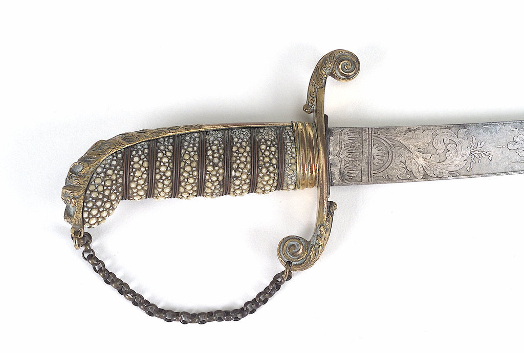 Detail of Curved bladed dirk by unknown