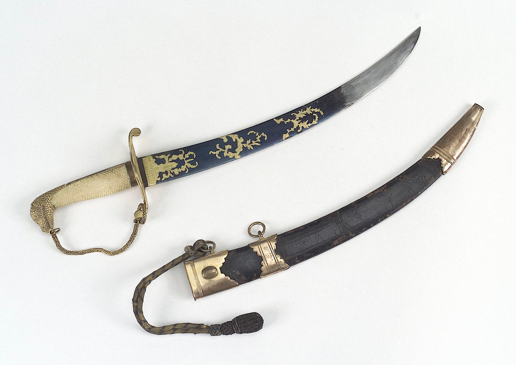 Detail of Curved bladed dirk by unknown