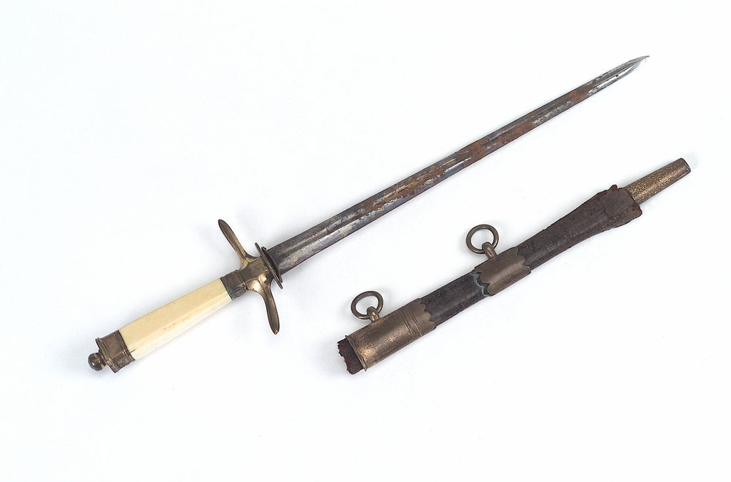 Detail of Straight-bladed dirk by unknown