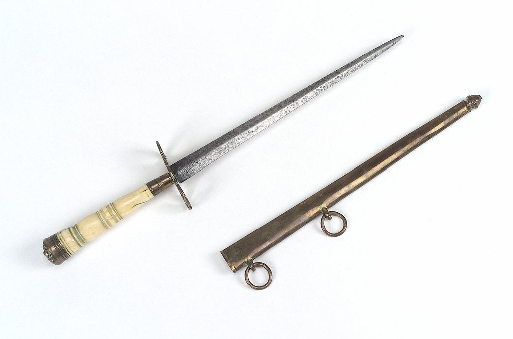 Detail of Straight-bladed dirk by unknown