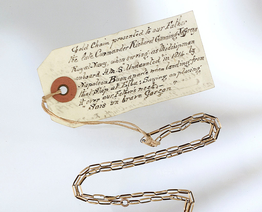 Detail of Gold double-link chain by unknown