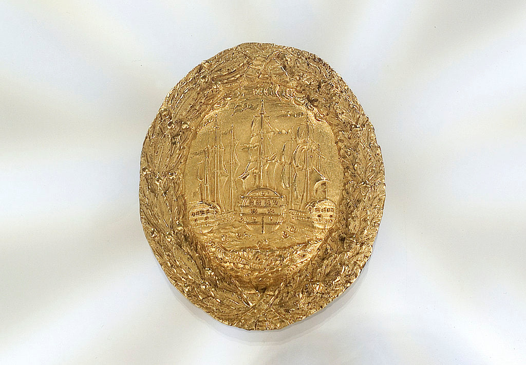 Detail of Gilt metal buckle by unknown