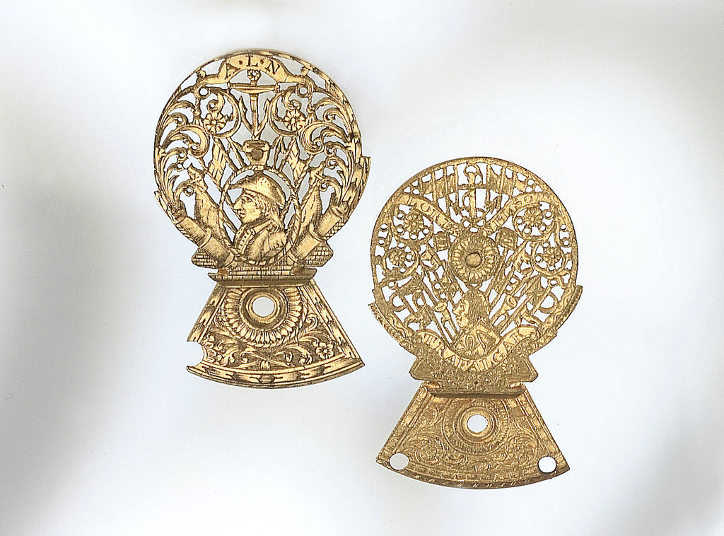 Detail of Two watch guards by unknown