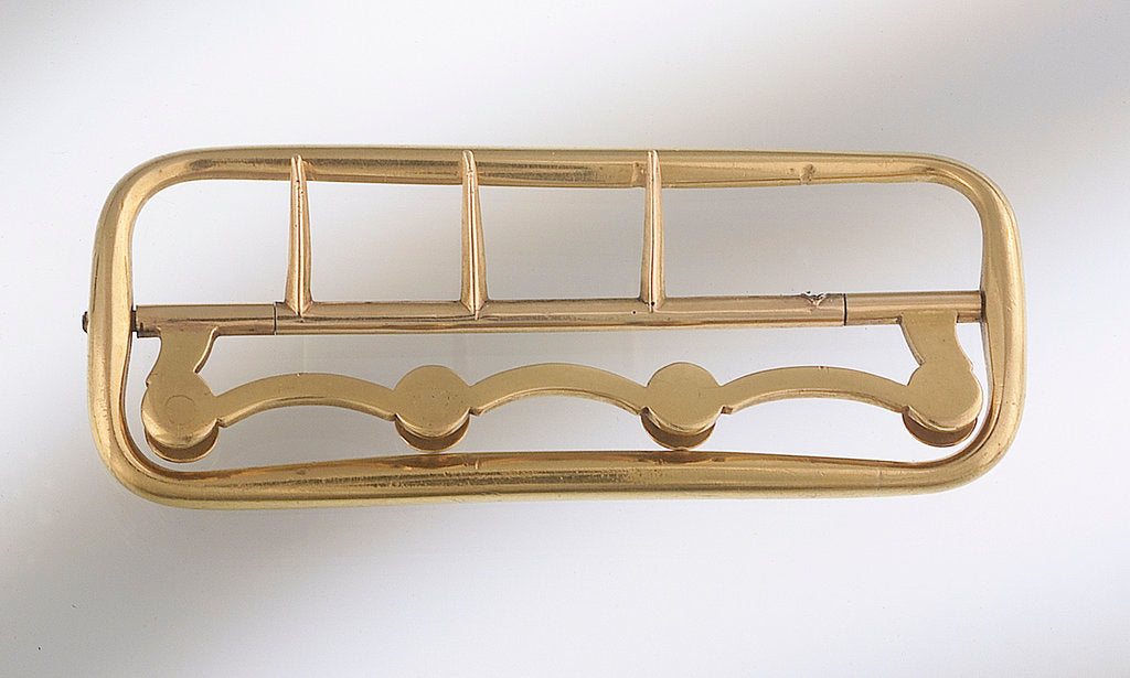 Detail of Gold buckle by R.E.