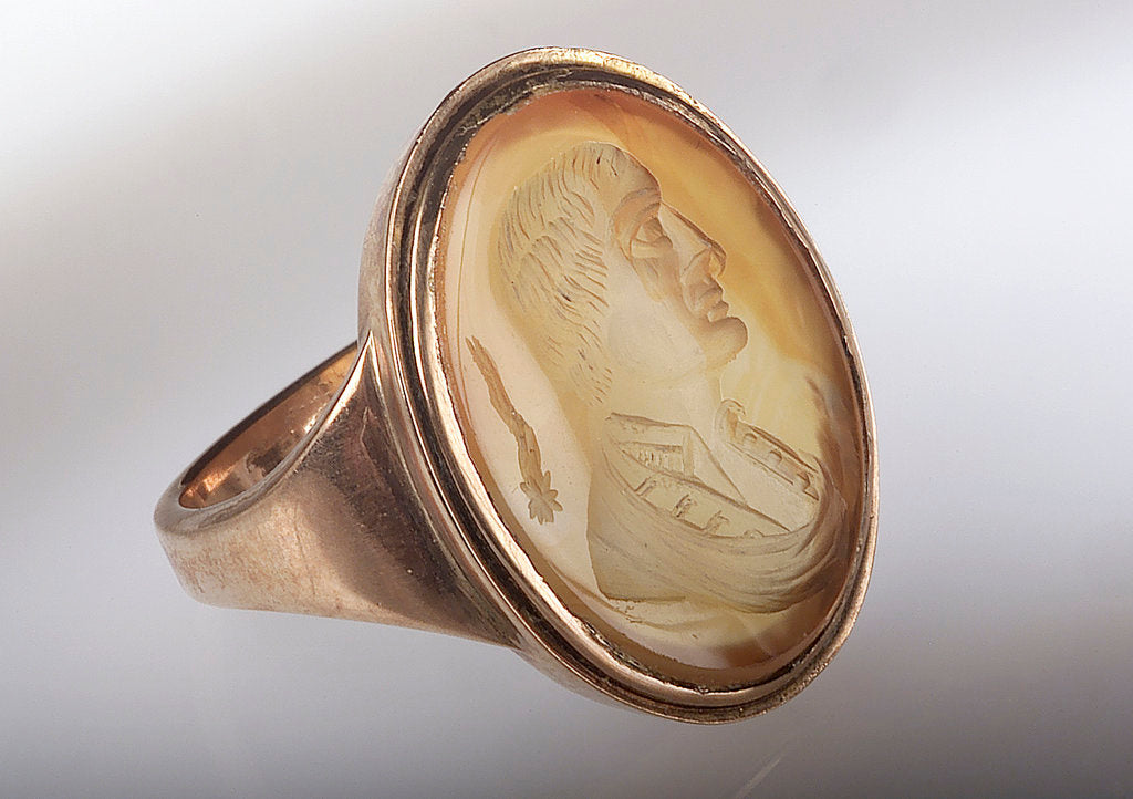 Detail of Gold ring by unknown
