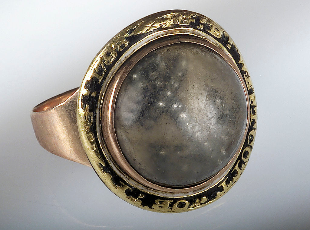 Detail of Mourning ring by unknown
