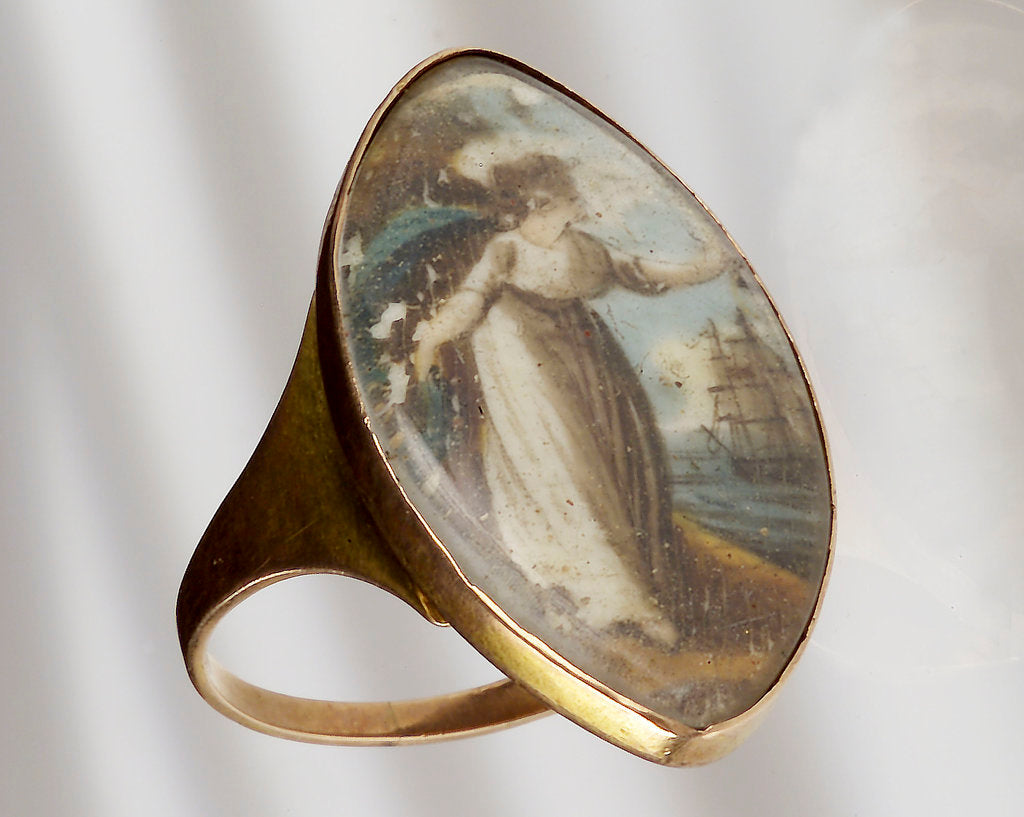 Detail of Gold ring by unknown