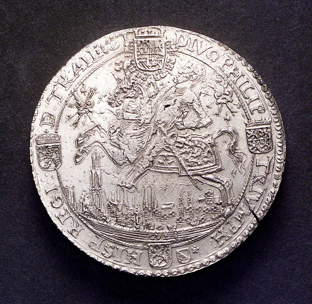 Detail of Medal commemorating the Battle of Lepanto, 1571; obverse by unknown