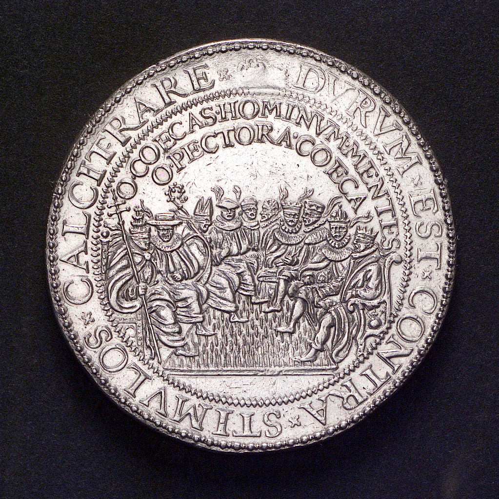 Detail of Medal commemorating the defeat of the Spanish Armada, 1588; obverse by unknown