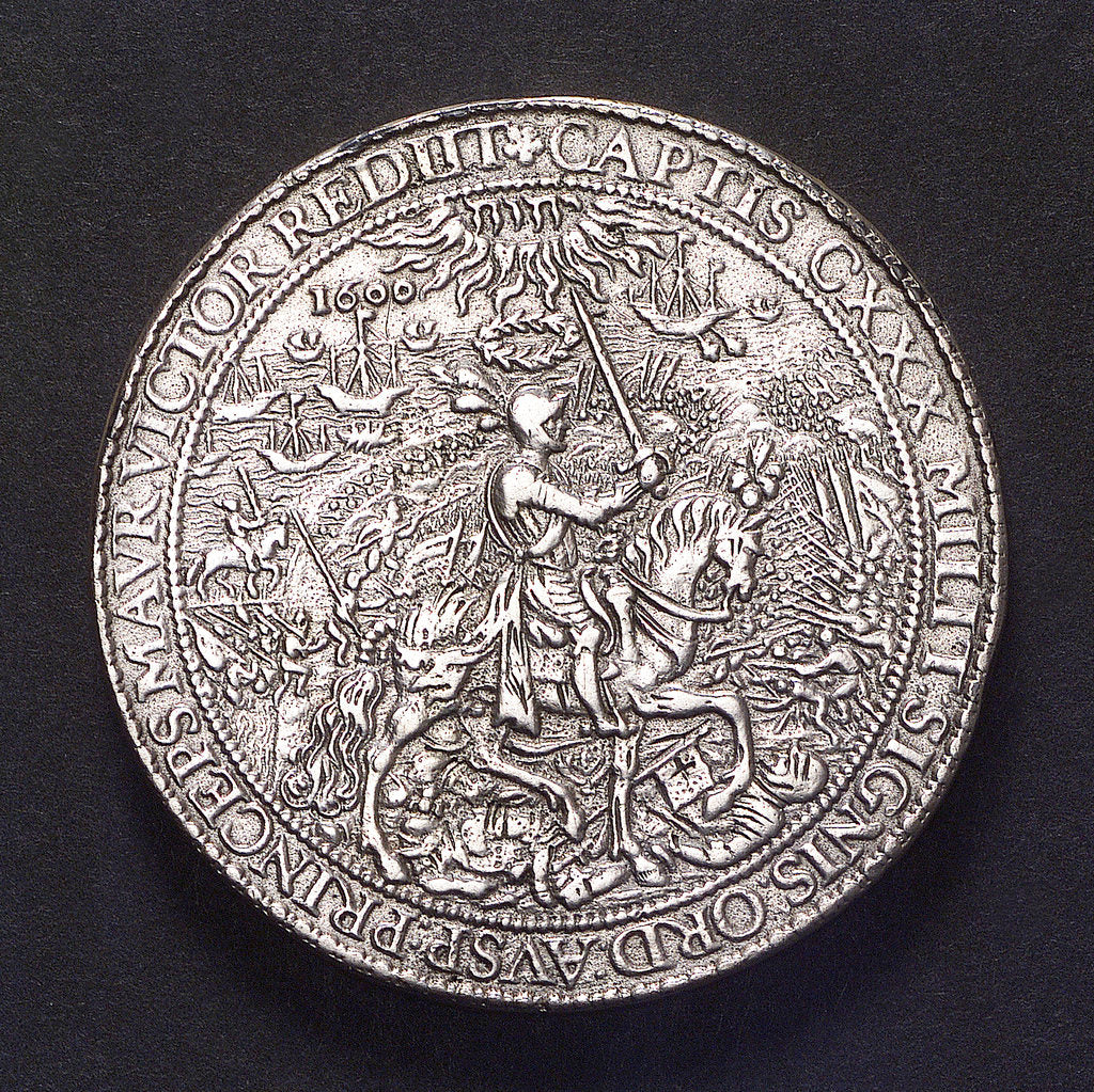 Detail of Medal commemorating the Battle of Nieuport, 1600; reverse by unknown
