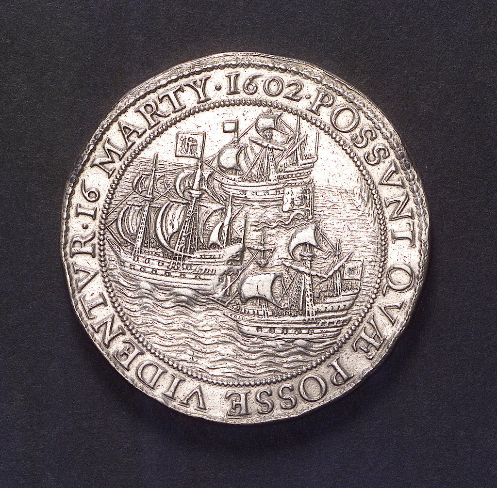 Detail of Medal commemorating the capture of the Spanish galleon 'St Jacob' off St Helena; reverse by unknown